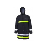 Nepremokavý plášť pre hasičov