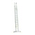 Rebrík dvojdielny výsuvný s lanom PROFI PLUS 9 m